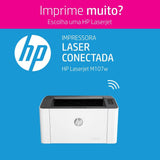 HP Laser 107w Wireless - Print speed up to 21 ppm - White [4ZB78A]